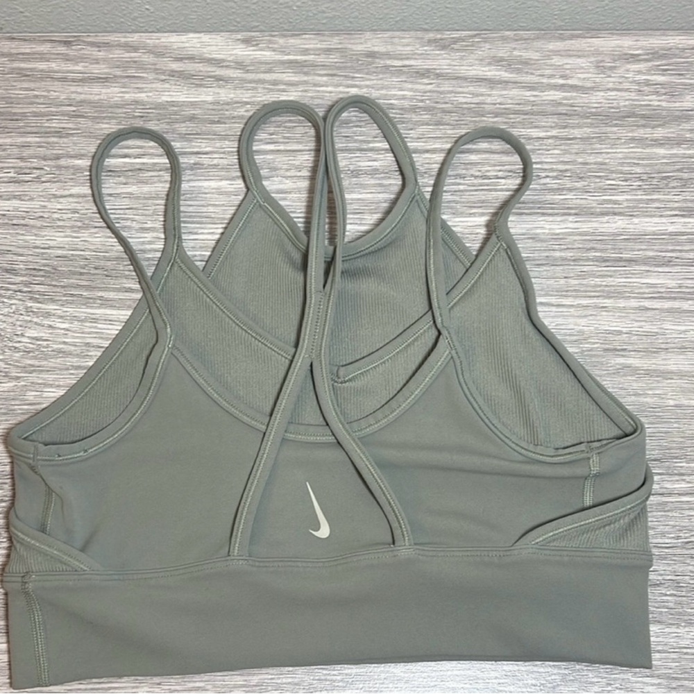 Nike Gray Sports Bra with Racerback Design